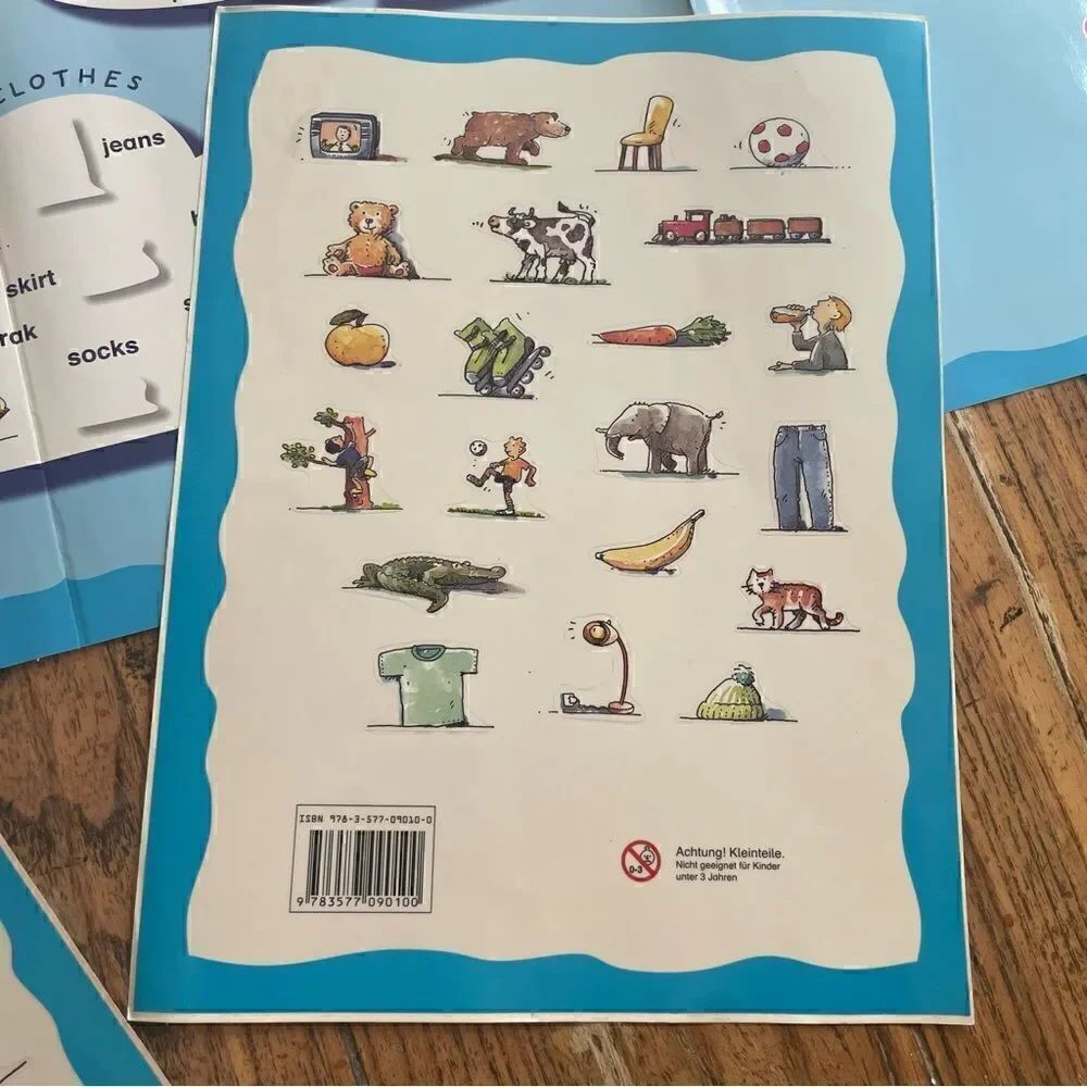 Bilingual Learning Poster with Stickers for Kids - Picture 3 of 11